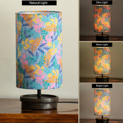 ExclusiveLane 'Frond' Decorative Table Lamp In Mango Wood (33.8 Cm, Without Bulb, Handcrafted)