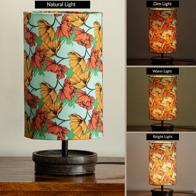 ExclusiveLane 'Autumn Glow' Decorative Table Lamp In Mango Wood (33.8 Cm, Without Bulb, Handcrafted)
