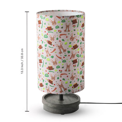 ExclusiveLane 'Rabbit & Grove' Decorative Table Lamp In Mango Wood (33.8 Cm, Without Bulb, Handcrafted)