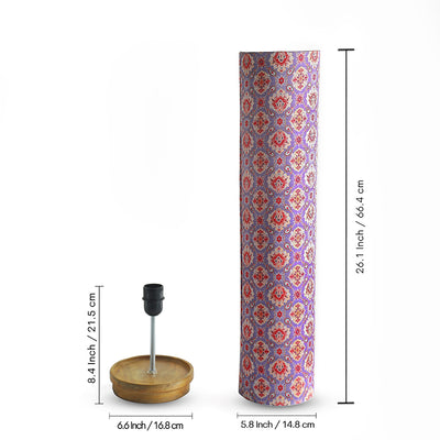 ExclusiveLane 'Moroccan Glow' Decorative Floor Lamp In Mango Wood (70 Cm, Without Bulb, Handcrafted)