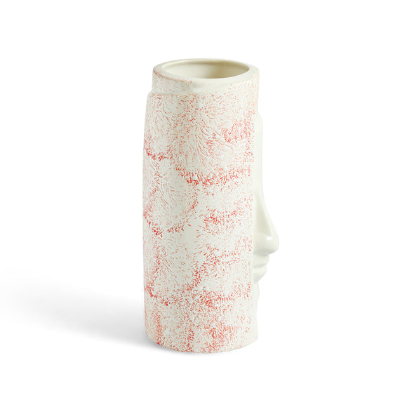 ExclusiveLane 'Meditating Face' Decorative Ceramic Vase (26.8 Cm, Handglazed Studio Pottery)