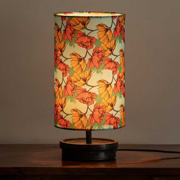 ExclusiveLane 'Autumn Glow' Decorative Table Lamp In Mango Wood (33.8 Cm, Without Bulb, Handcrafted)