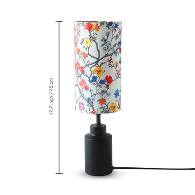 ExclusiveLane 'Floral Twilight' Decorative Table Lamp In Metal (45 Cm, Without Bulb, Handcrafted)