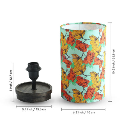 ExclusiveLane 'Autumn Glow' Decorative Table Lamp In Mango Wood (33.8 Cm, Without Bulb, Handcrafted)
