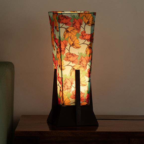 ExclusiveLane 'Autumn Glow' Decorative Table Lamp In Mango Wood (36.8 Cm, Without Bulb, Handcrafted)