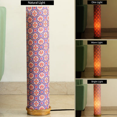 ExclusiveLane 'Moroccan Glow' Decorative Floor Lamp In Mango Wood (70 Cm, Without Bulb, Handcrafted)
