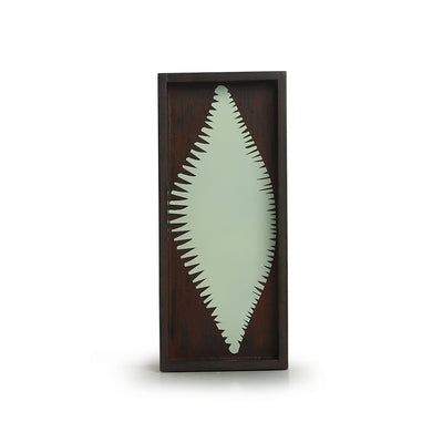 'Wooden Foliage' Handcrafted Wall Decor In Recycled Wood & Iron (14 Inch)