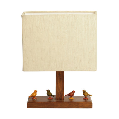 12 Inch Parrot Table Lamp In Sheesham Wood