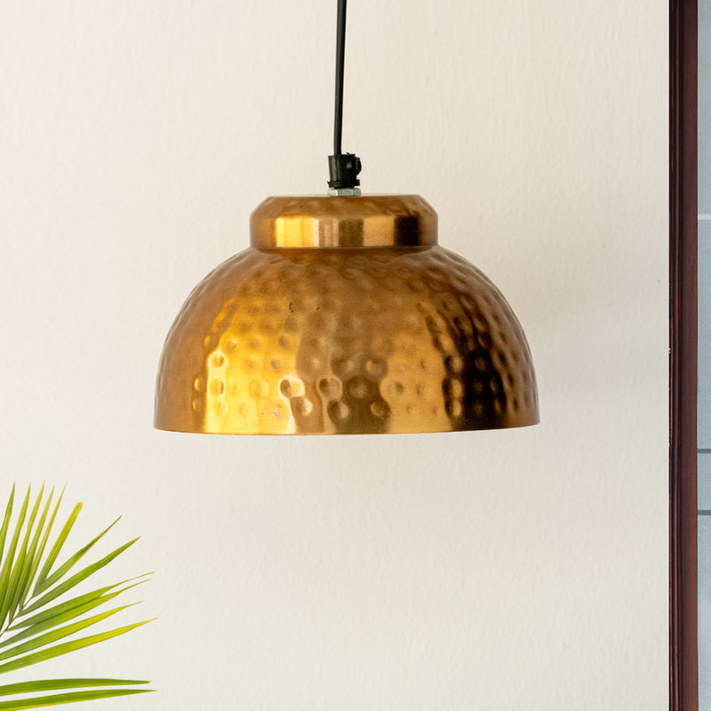 Modern Hammered Dome' Handcrafted Hanging Pendant Lamp Shade In