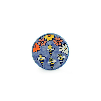 'The Bee Collective' Hand-painted Ceramic Coasters (Set Of 4)