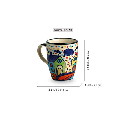 The Hut Jumbo Cuppas' Hand-Painted Mug In Ceramic (270 ML | Microwave Safe)