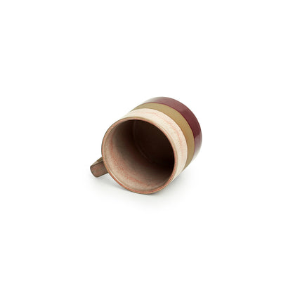 Crimson Peaches' Hand Glazed Studio Pottery Tea & Coffee Mug In Ceramic (361 ML | Microwave Safe)