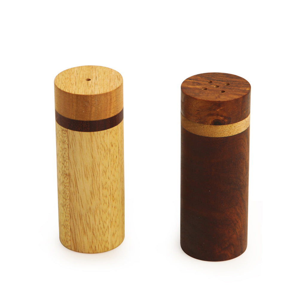 Elegant Salt & Pepper Shaker In Brown