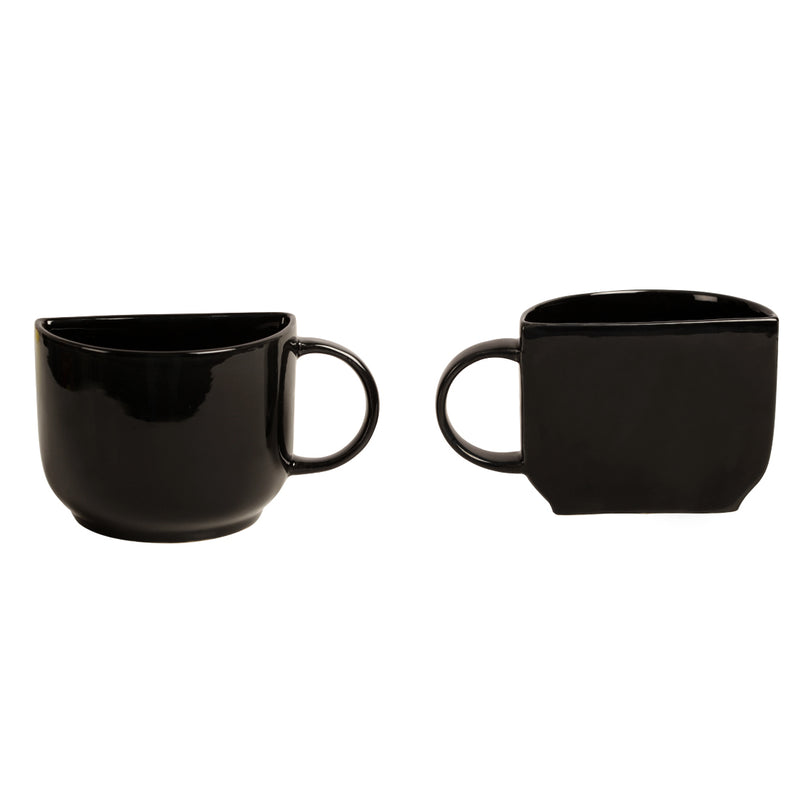 Unique Half Ceramic Cups Set