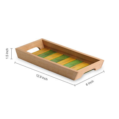 'The Coloured Runner' Handcrafted Wooden Serving Tray