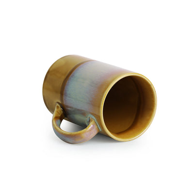 Tea-Coffee & Milk Mugs Dual-Glazed Studio Pottery In Ceramic (Set Of 2)