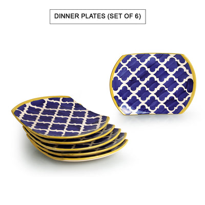 Moroccan Platter Package' Hand-Painted Plates In Ceramic (10 Inch | Set Of 6)