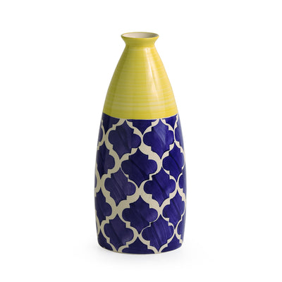 'The Big-Neck Vase' Handpainted in Ceramic (10 Inch)