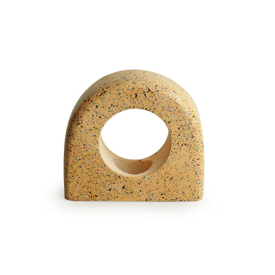 'The Glowing Holder' Handcrafted Terrazzo Tea Light Holder In Concrete