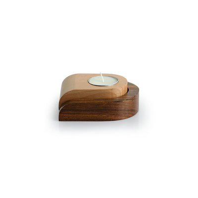 Jugnu U' Wooden Tea Light Holder