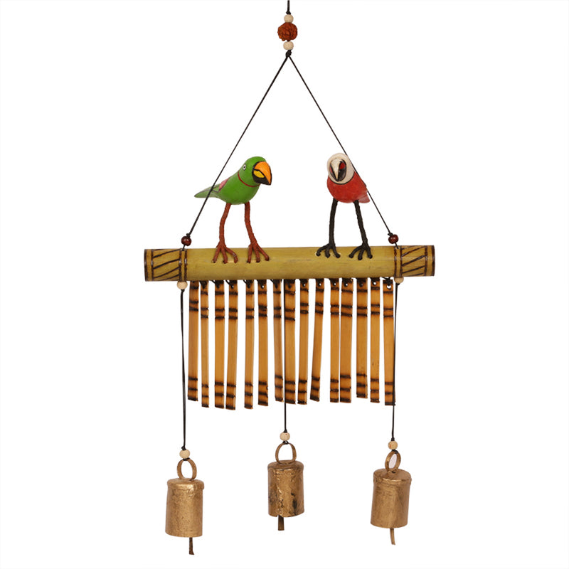 Bird Collection Wooden Hand Painted Decorative Wind Chime