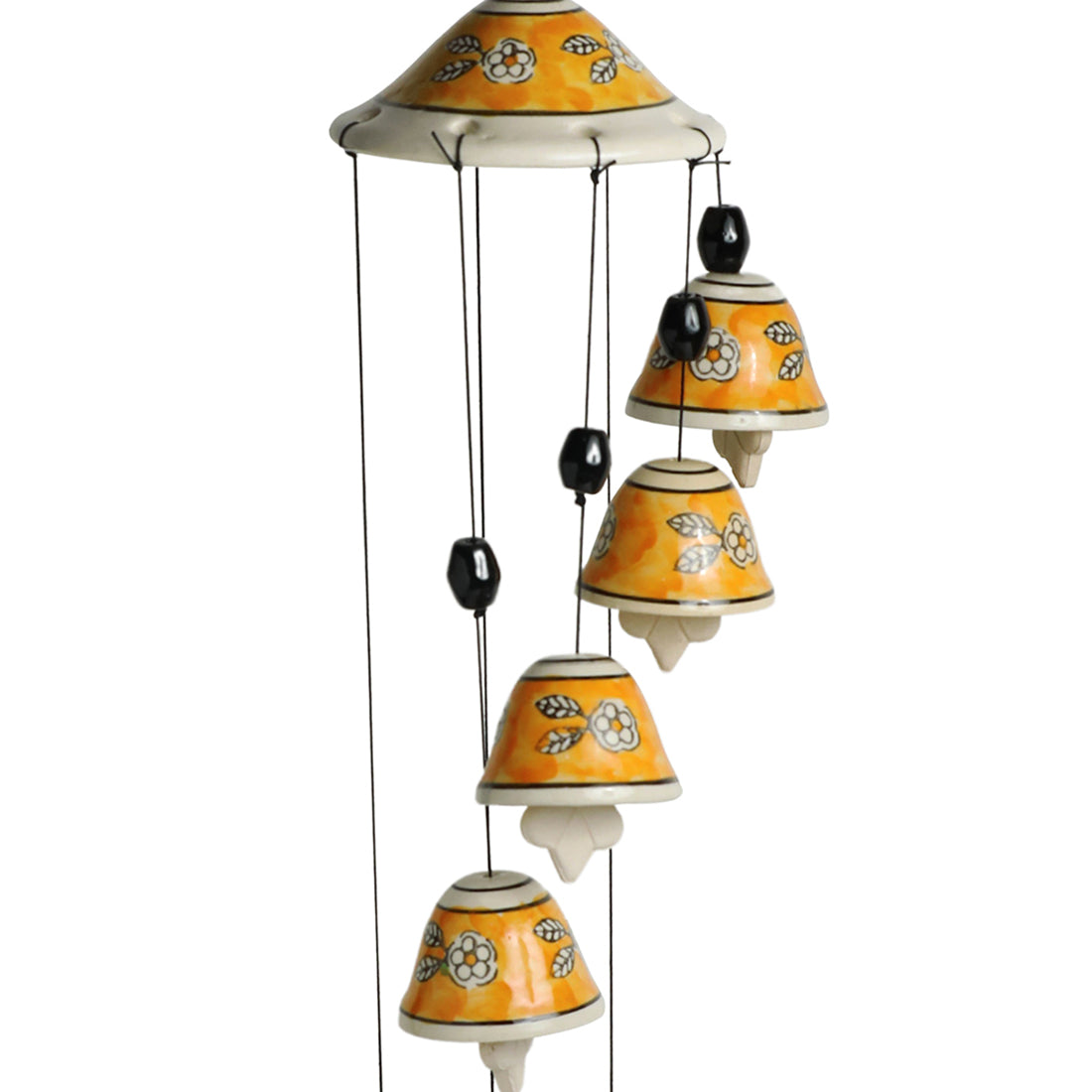 ExclusiveLane 'Breezy Chiming' Hand-Painted Metal Decorative Hanging Bells  Wind Chimes for Home Décor, Balcony | Wind Chimes for Outside, Outdoor