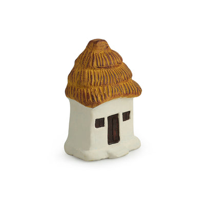 'Mini Hut' Handmade Garden Décorative Table Cum Wall Showpiece In Terracotta