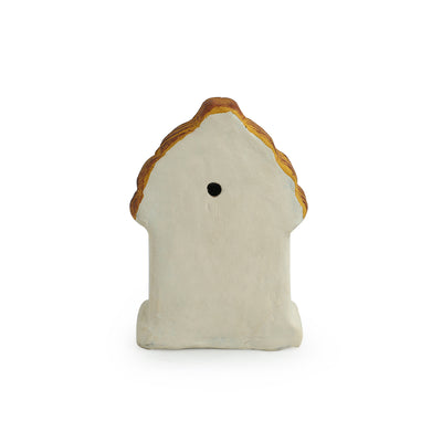 'Mini Hut' Handmade Garden Décorative Table Cum Wall Showpiece In Terracotta