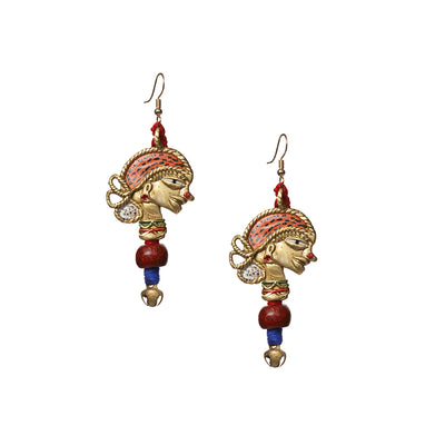 Tribal Dhokra Girls' Bohemian Earrings Handmade In Dhokra Art (Brass | 3.5 Inch)