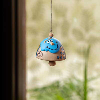'Cheerful Raincloud' Handmade Wind Chime & Decorative Hanging In Terracotta