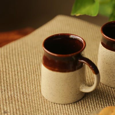 Cocoa Rims' Studio Pottery Tea & Coffee Mug In Ceramic (320 ML | Microwave Safe)