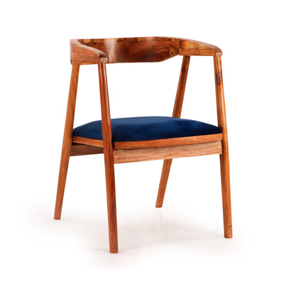 'Fiesta' Handcrafted Arm Chair In Acacia Wood (Honey Finish)