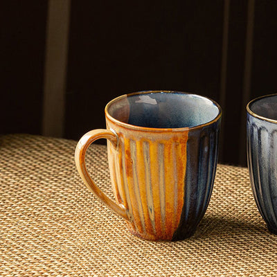 Sea Meets Land' Handcrafted Ceramic Tea & Coffee Mug (300 ML | Microwave Safe)